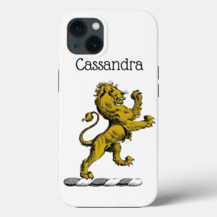 Heraldic Lion Standing Crest Emblem C iPhone 13 Case