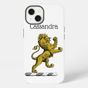 Heraldic Lion Standing Crest Emblem C iPhone 13 Case