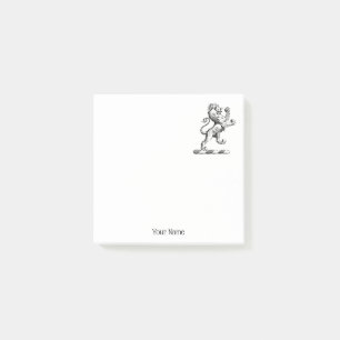 Heraldic Lion Standing Crest Emblem Post-it Notes