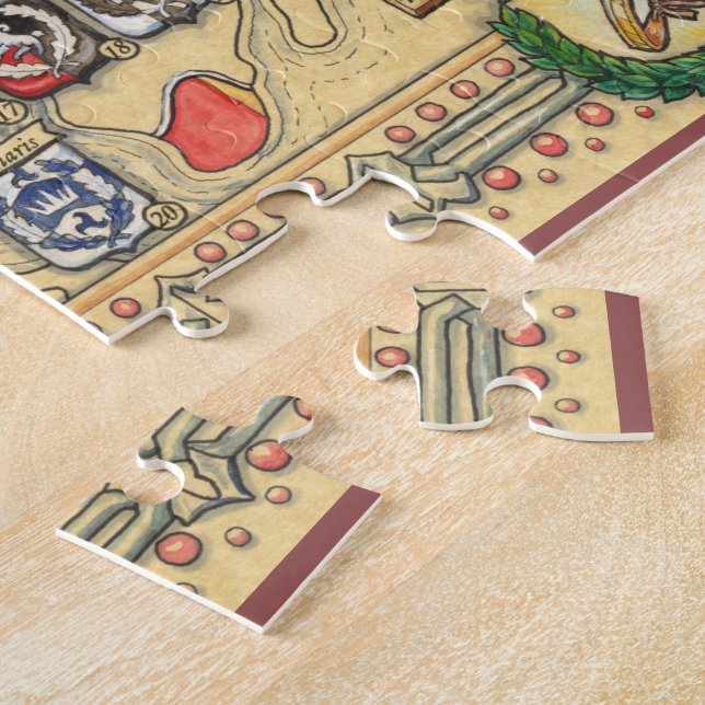 Heraldic Map of the Known World Jigsaw Puzzle (Side)