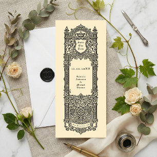Heraldic Monogram Save the Date Invitation