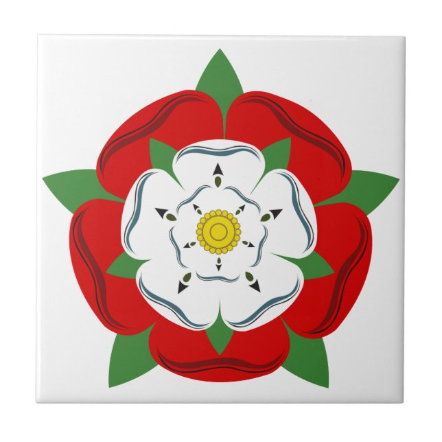 Heraldic Rose Tile (Front)