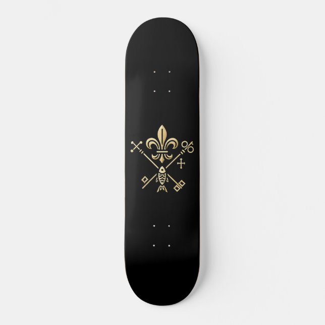 Heraldic symbols skateboard (Front)