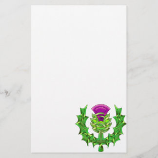 Heraldic Thistle Stationery