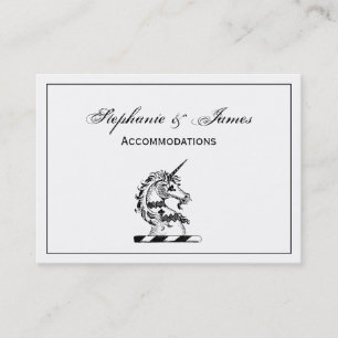 Heraldic Unicorn Head Coat of Arms Emblem Business Card