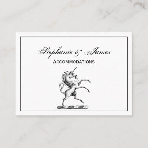 Heraldic Unicorn Rearing Coat of Arms Emblem TnF Business Card