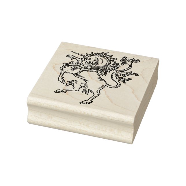 Heraldic Unicorn Stamp 2.5 x 2.5" (Stamp)