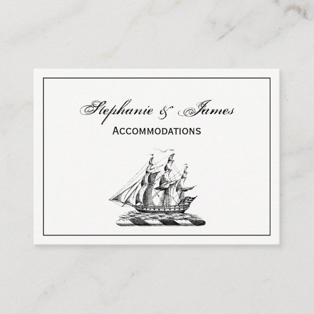 Heraldic Vintage Nautical Clipper Ship Crest Business Card (Front)