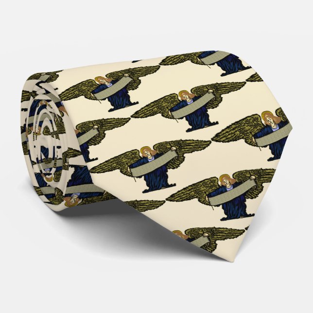 Heralding Angel with Scroll Tie (Rolled)