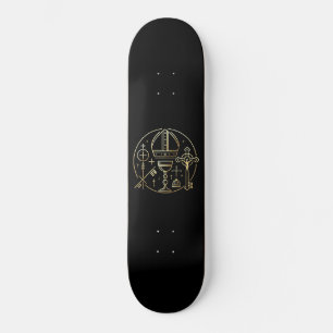 Heraldisches Symbol Papst Skateboard