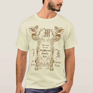 Heraldry Dragon Scottish Clansman Warrior Frame T-Shirt
