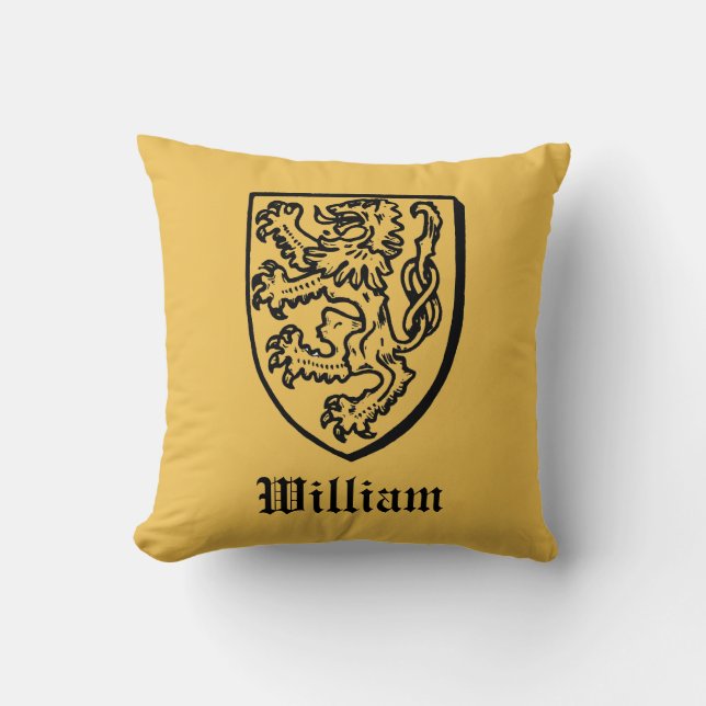 Heraldry: Lion Cushion (Front)