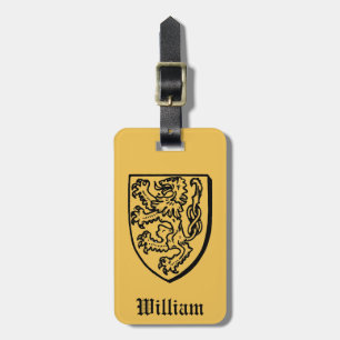 Heraldry: Lion Luggage Tag