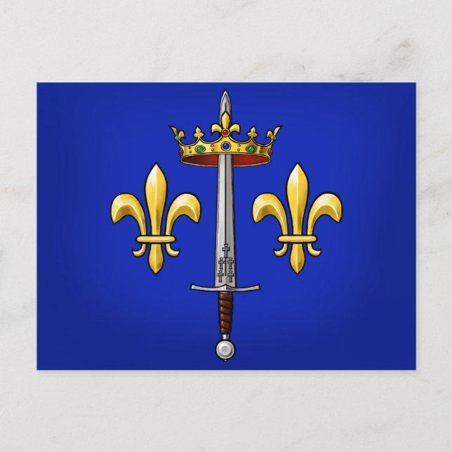 Heraldry of Joan of Arc Jeanne d'Arc Postcard (Front)