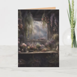 Herb and Flower Drying room Cottagecore Birthday Card