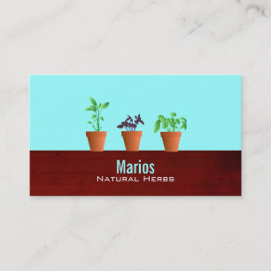 Herb Business Cards -Colour Changeable