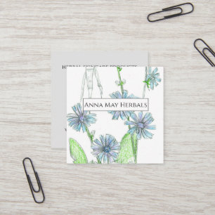Herb Farm Chicory Medicinal Plants Business Card