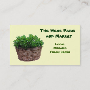 Herb Farm Market Business Card