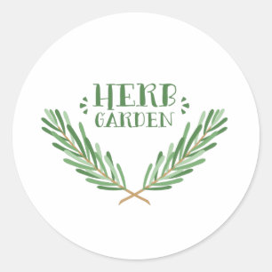 Herb Garden Classic Round Sticker