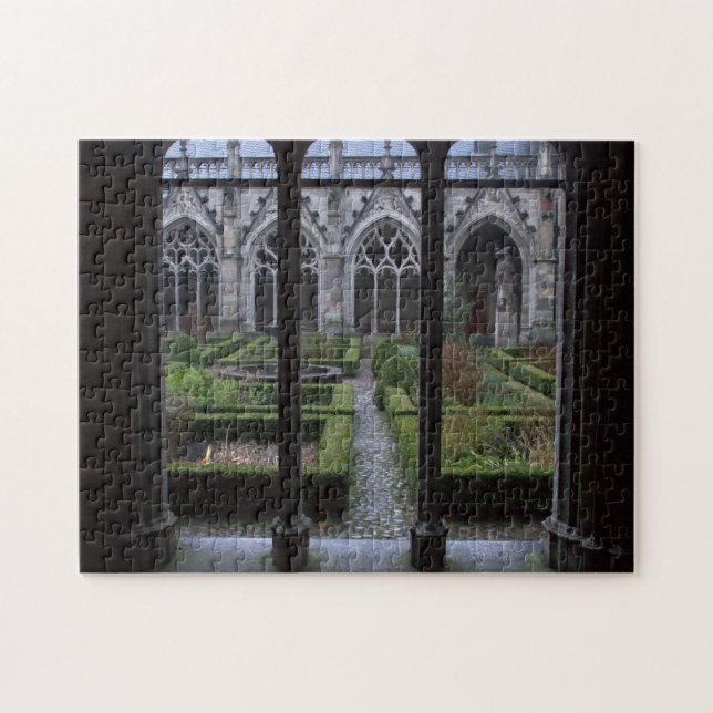 Herb garden, Dom church, Utrecht Jigsaw Puzzle (Horizontal)