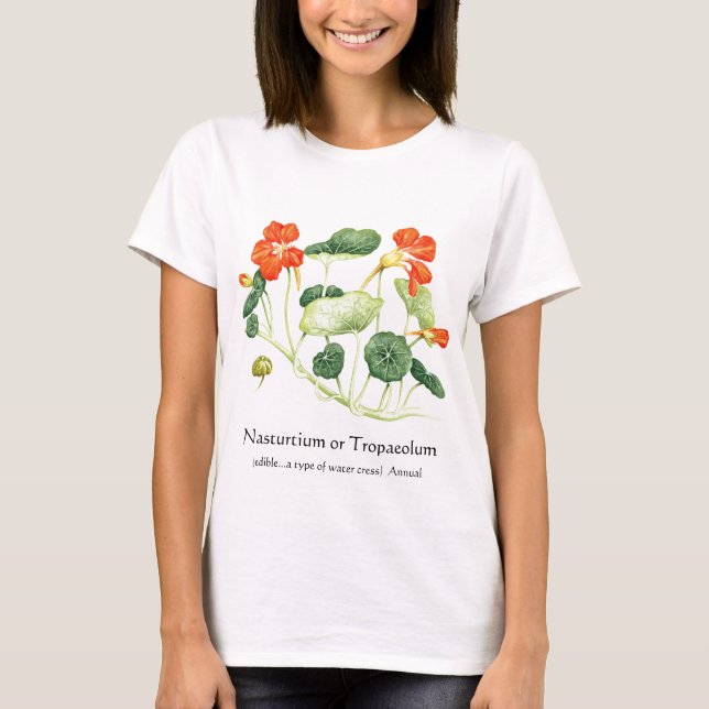 Herb Garden Series - Nasturtium T-Shirt (Front)