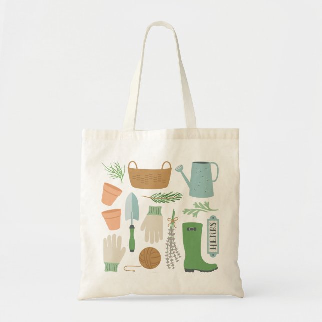 Herb Garden Tote Bag (Front)