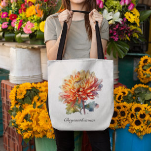 Herb Life: Chrysanthemum Tote Bag