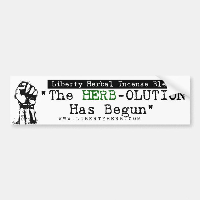 Herb-olution Bumper Sticker (Front)