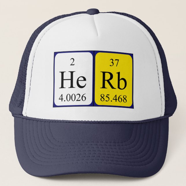 Herb periodic table name hat (Front)