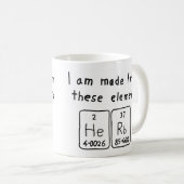 Herb periodic table name mug (Front Right)