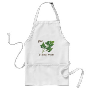 Herb Pun, Sorry It's Parsley My Fault Apron