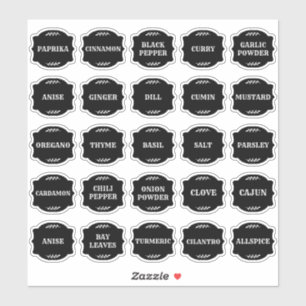 Herb & Spice Jar Labels 