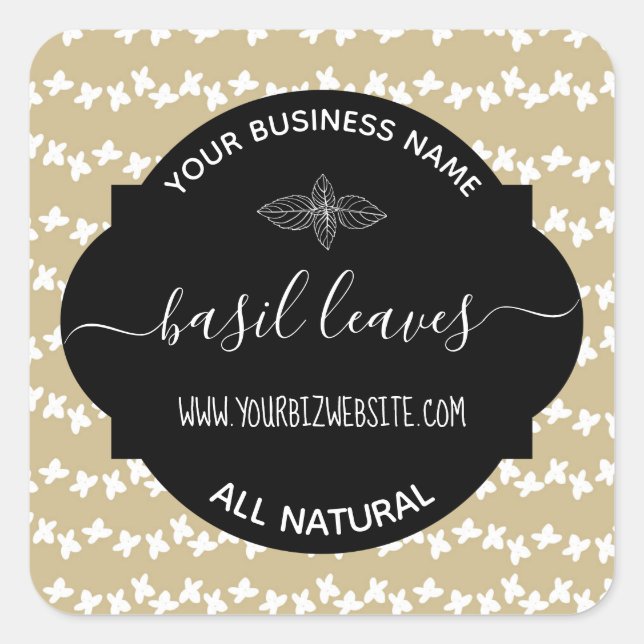 Herb & Spice Jar Product Label (Front)