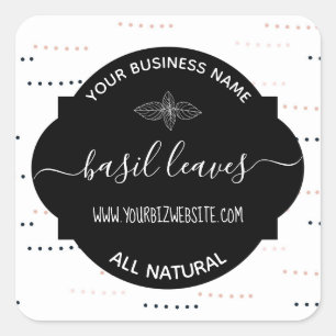 Herb & Spice Jar Product Label