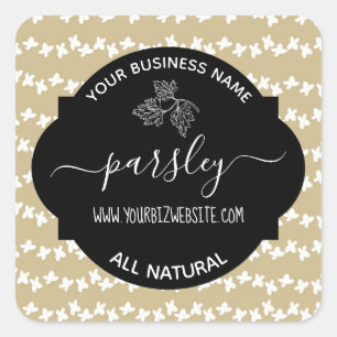 Herb & Spice Jar Product Label