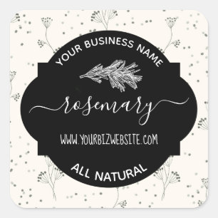 Herb & Spice Jar Product Label