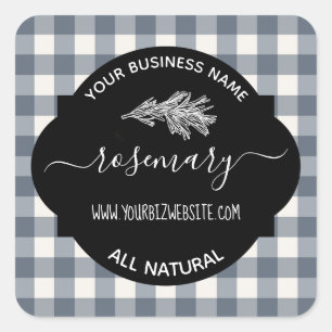 Herb & Spice Jar Product Label