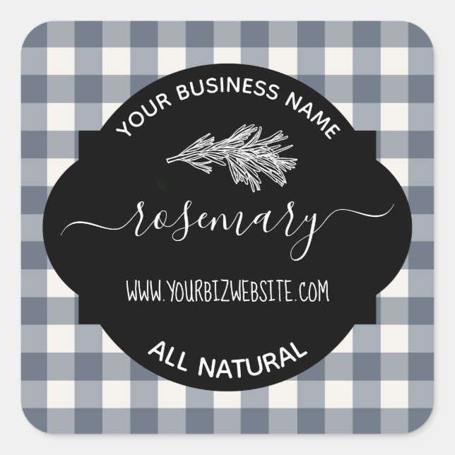 Herb & Spice Jar Product Label (Front)