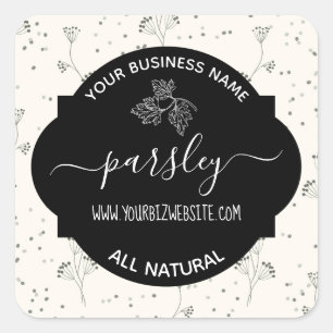 Herb & Spice Jar Product Label