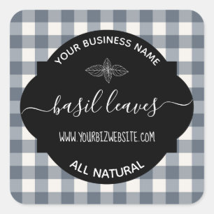 Herb & Spice Jar Product Label