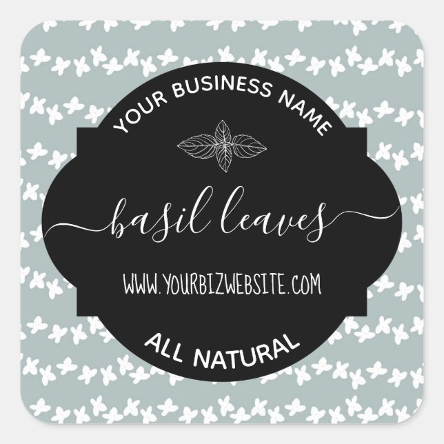 Herb & Spice Jar Product Label (Front)