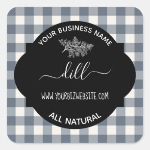 Herb & Spice Jar Product Label