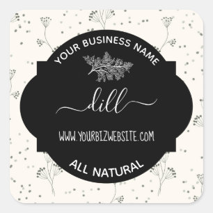 Herb & Spice Jar Product Label