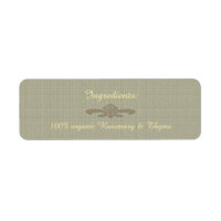 Herb & Spice/ U Pick Colour Ingredient Label