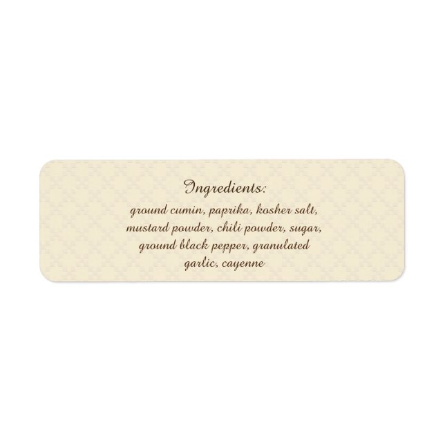 Herb & Spice U Pick Colour Ingredients for Date (Front)