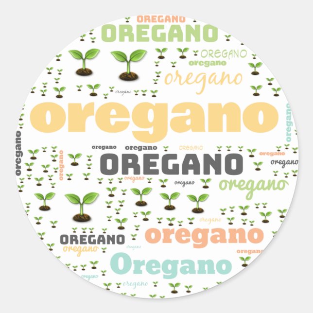 HERB WORD LABEL - OREGANO (Front)