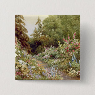Herbaceous Border 15 Cm Square Badge