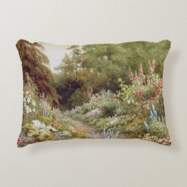 Herbaceous Border Decorative Cushion (Front)