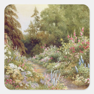 Herbaceous Border Square Sticker