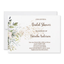 Herbal and Greenery Bridal Shower Invitation